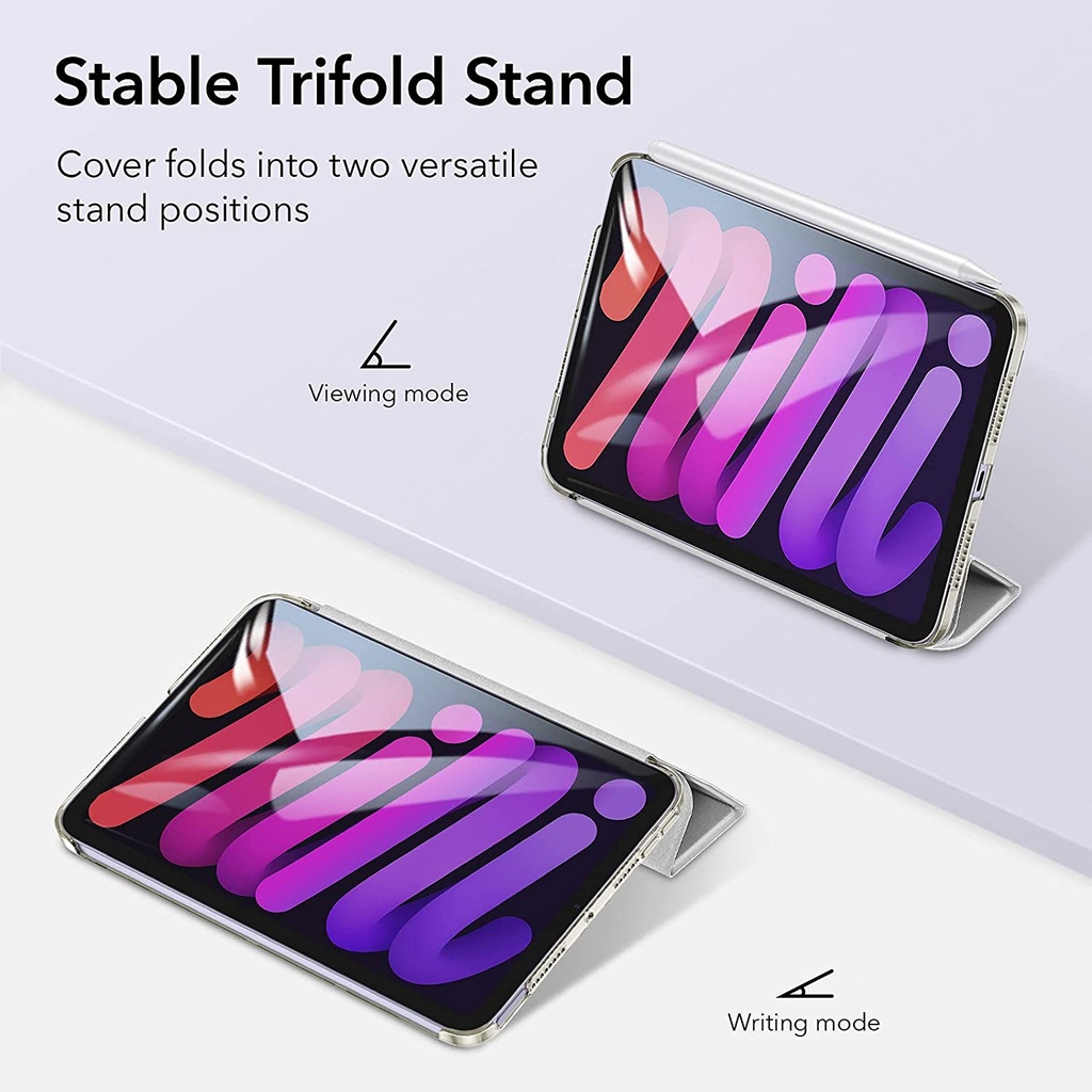 ESR Ascend Trifold with Clasp Cover for iPad Mini 2021 (Silver Gray)