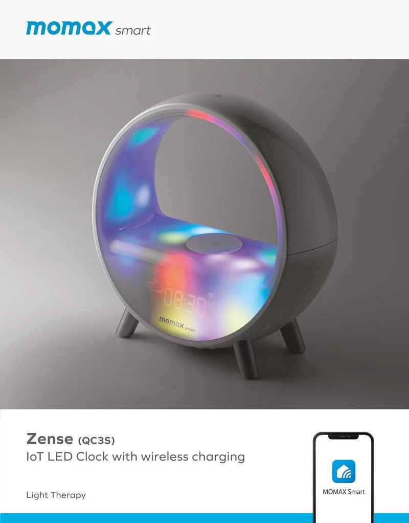 Momax Zense IoT Ambient Light with Wireless Charging (White)