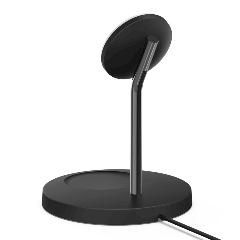 Belkin Boostcharge PRO MagSafe 2 in 1 with 15W Wireless Charger Stand (Black)