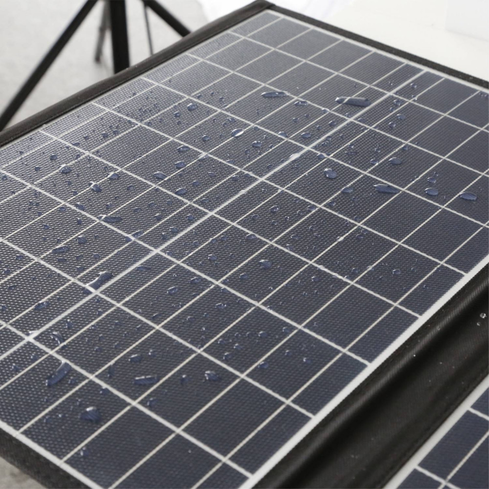 Powerology 120W Universal Folding Solar Panel (Black)