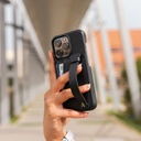 Affluent Leather Card Holder Case for iPhone 13 Pro (Epsom Black)