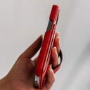 Affluent Leather Card Holder Case for iPhone 13 Pro (Epsom Red)