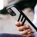 Adidas 3-Stripes Snap Case Case for iPhone 13 mini (White/Black)