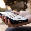 Adidas 3-Stripes Snap Case Case for iPhone 13 Pro (White/Black)