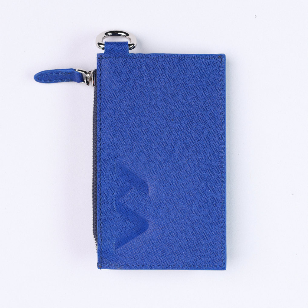 Kavy Necklace Leather Wallet (Blue)