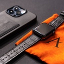 Affluent Leather Apple Watch Band 38/40/41mm (Croco Black)