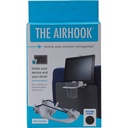 The Airhook Air Travel Cup and Device Holder (Cool Grey)