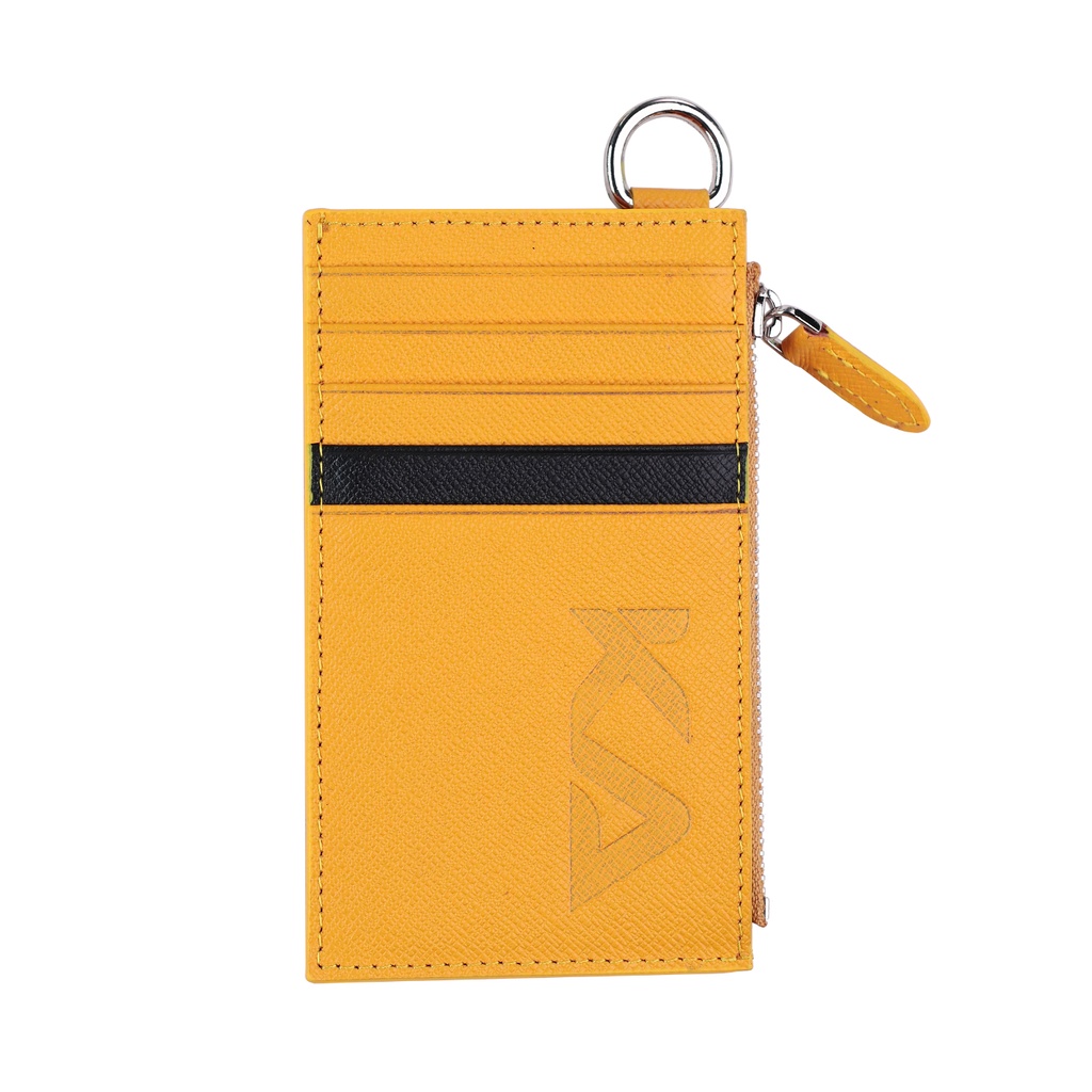 Kavy Necklace Leather Wallet (Yellow)