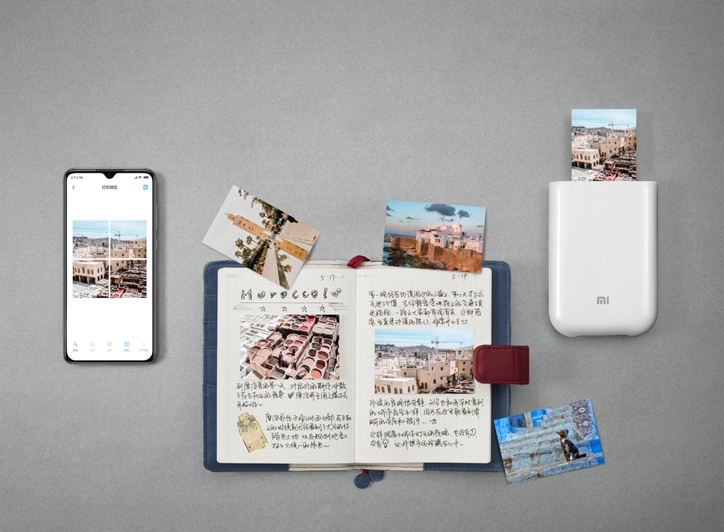 Xiaomi Mi Portable Photo Printer ‎TEJ4018GL Bluetooth 5.0 Photo Printers  500mAh Micro-USB 2 x