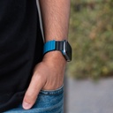 Uniq Revix Reversible Magnetic for Apple Watch Strap 42/44/45mm Caspian (Blue/Black)