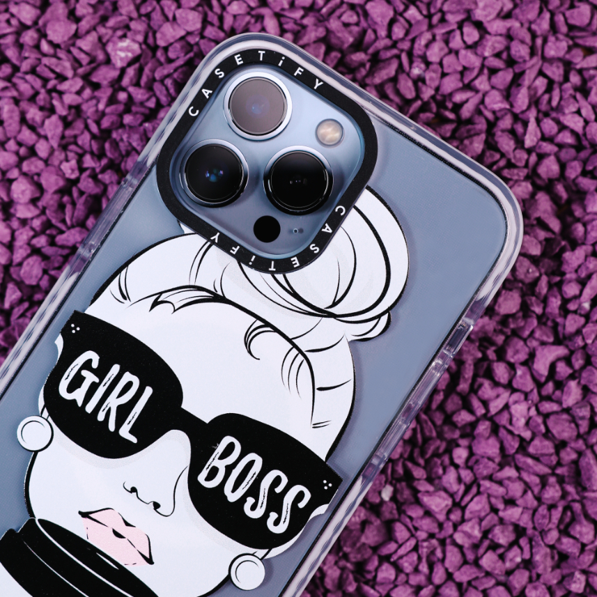 Casetify Impact Case-Magsafe for iPhone 13 Pro (Girl Boss)