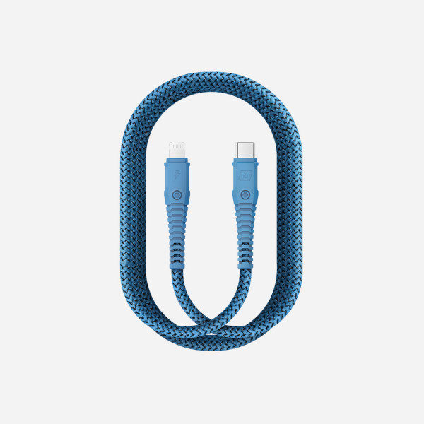 MOMAX Tough Link Lightning to Type-C Cable 1.2m (Blue)