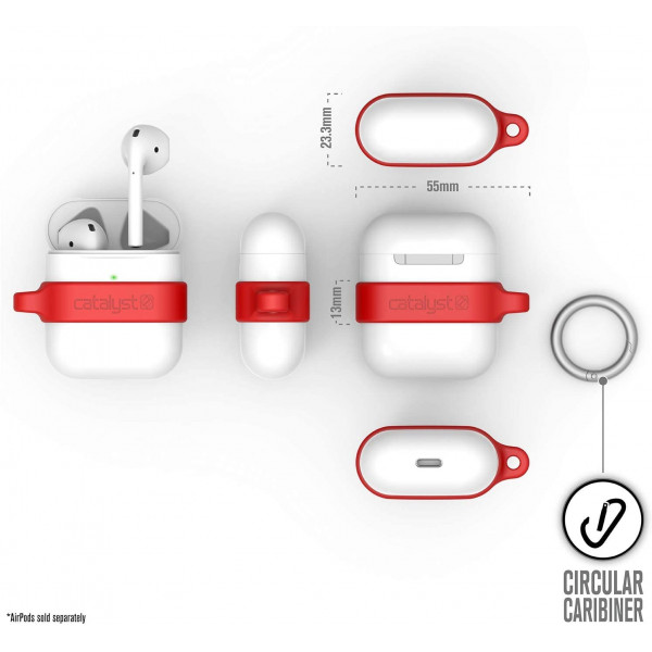 Catalyst Minimalist Case for AirPods 1& 2 (Flame Red)