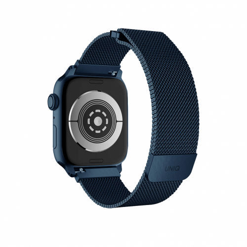 UNIQ Dante Mesh Steel Strap for Apple Watch 45/44/42mm (Cobalt Blue)