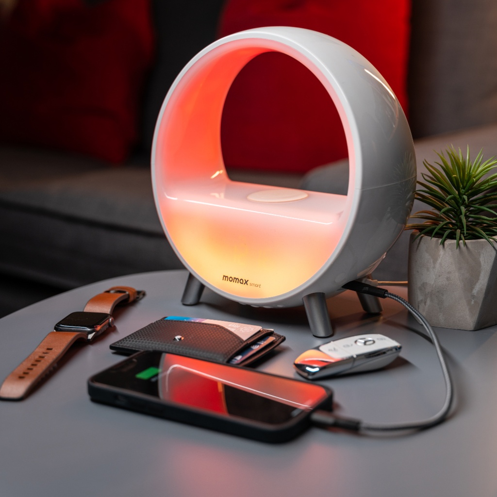 Momax Zense IoT Ambient Light with Wireless Charging (White)