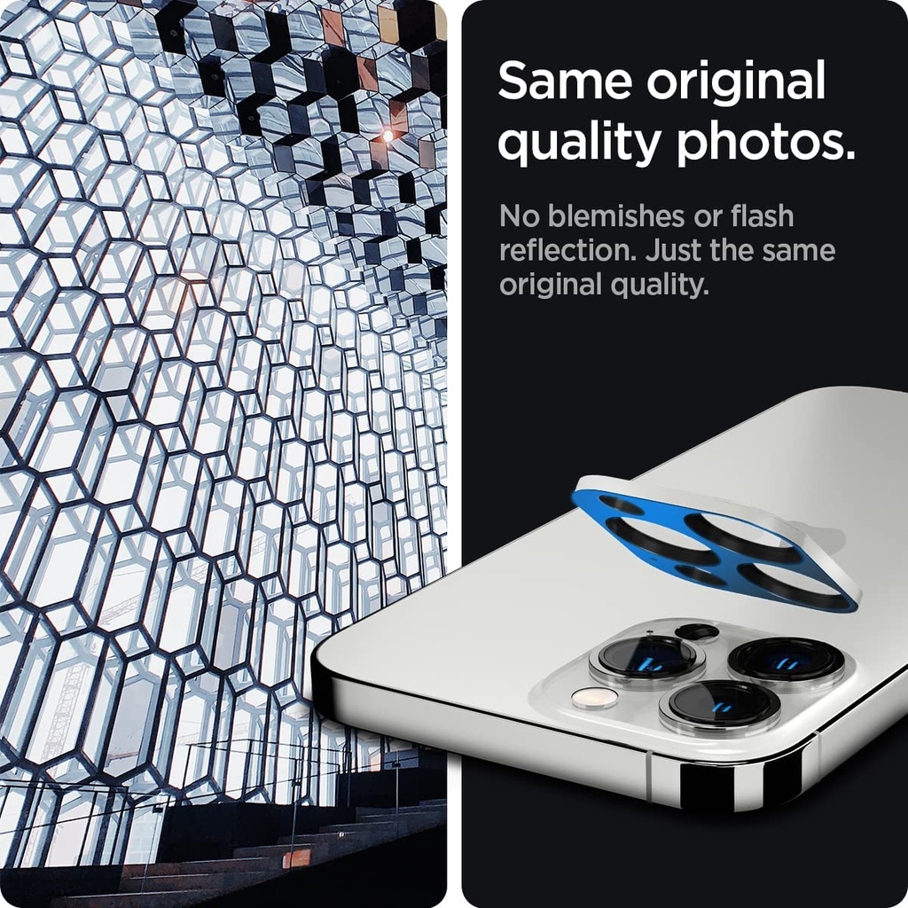 Spigen Camera Lens Screen Protector for iPhone 13 Pro Max (Silver)