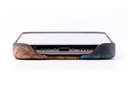 iPhone 13 Pro Wood+Resin Live Edge Phone Case-Anica (Black &amp; White)