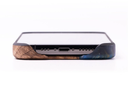 iPhone 13 Pro Wood+Resin Live Edge Phone Case-Anica (Black & White)