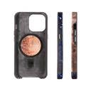 iPhone 13 Pro Wood+Resin Live Edge Phone Case-Martguerita (Dark Blue)