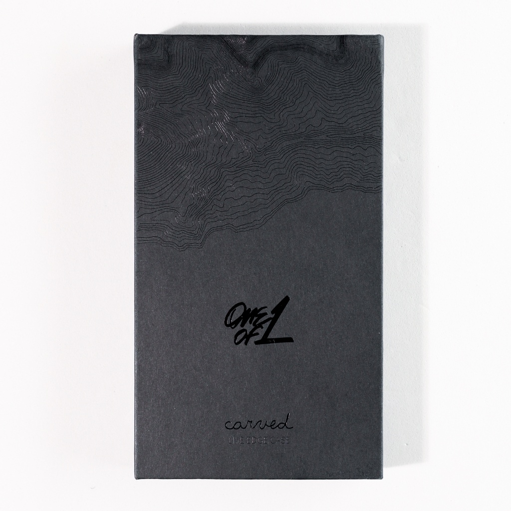 iPhone 13 Pro Wood+Resin Live Edge Phone Case-Martguerita (Dark Blue)