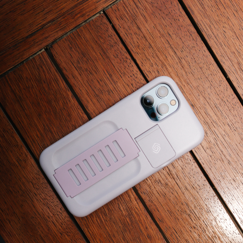 Grip2u Boost Case with Kickstand for iPhone 12/12 Pro (Lilac)