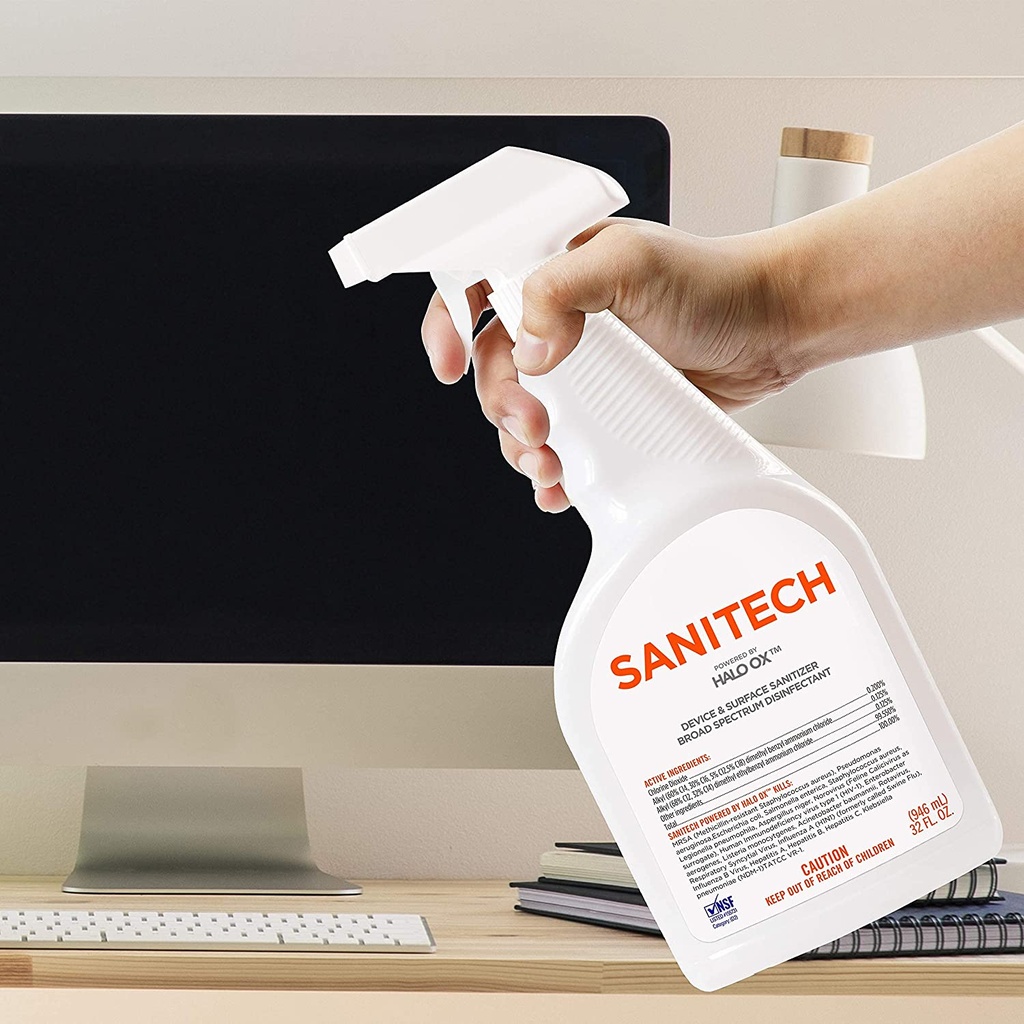 Whoosh Sanitech Halo XO Device &amp; Surface Sanitizer 946ml