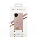 iDeal of Sweden Necklace for iPhone 11 (Misty Rose Croco)