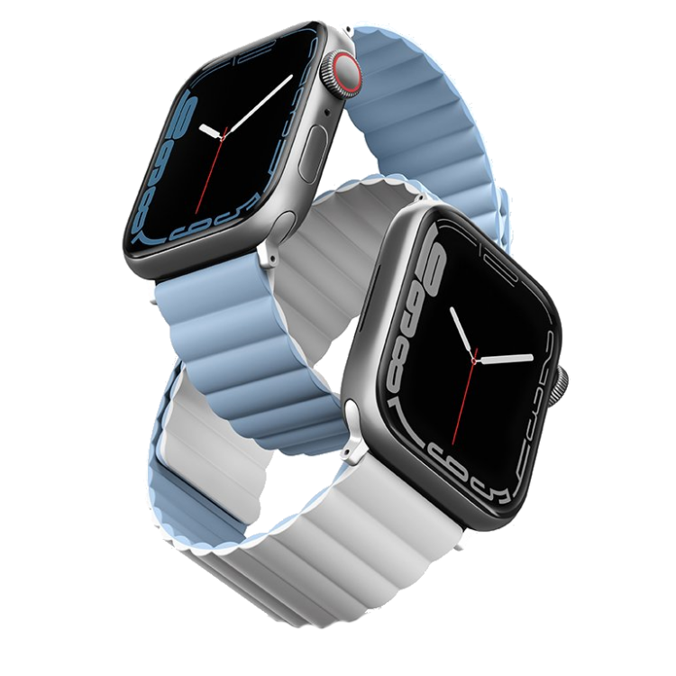 UNIQ Revix Reversible Magnetic for Apple Watch Strap 38/40/41mm Arctic (White/Blue)