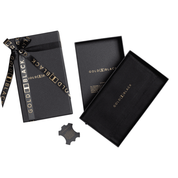 GoldBlack Passport Cover (Unico Black)