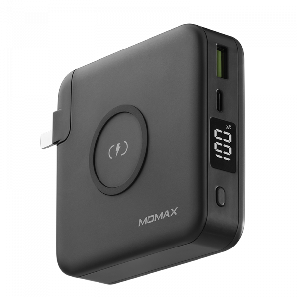 Momax Q. Power Plug Portable Charger PD 10000mAh (Black)