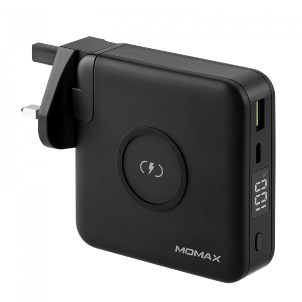 Momax Q. Power Plug Portable Charger PD 10000mAh (Black)