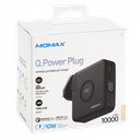 Momax Q. Power Plug Portable Charger PD 10000mAh (Black)