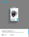 MOMAX Q.Mount Smart5 Infrared Induction Rotating Wireless Charging Car Holder Bundle (Black)