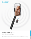 MOMAX Selfie Stable 3 Smartphone Gimbal with Tripod (Black)