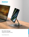 Momax Fold and Rotatable  Phone &Tablet Stand (Grey)