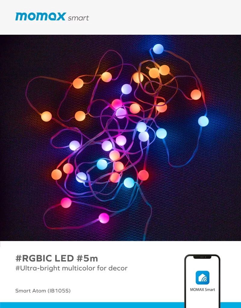 Momax Smart Atom IoT LED Fairy Lights (White)
