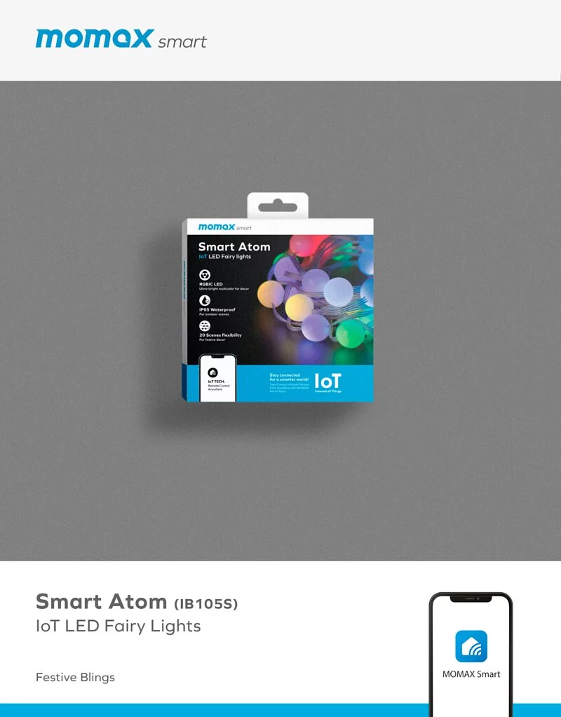 Momax Smart Atom IoT LED Fairy Lights (White)