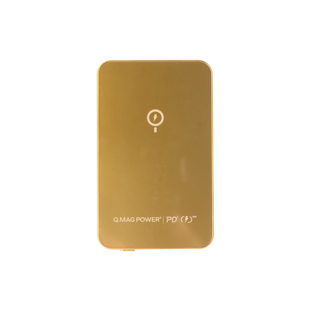 Momax Q.Mag Power 6 5000mAh Magnetic Wireless Battery Pack (Gold)