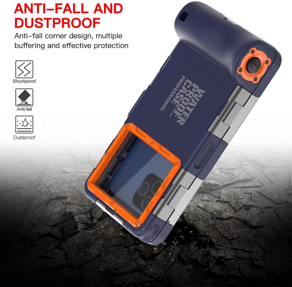Shellbox Diving Waterproof Phone Case 2nd Gen (Blue)