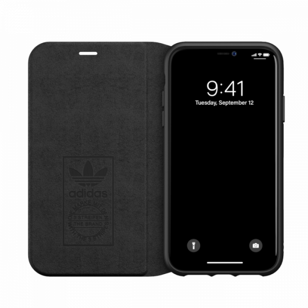 Adidas 3-Stripes Booklet for iPhone 12/12 Pro (Black)