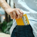 Kavy Slim Wallet Front Pocket Leather (Yellow)