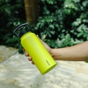 Fifty Fifty Vacuum Insulated Bottle 3 Finger Lid 1L (Lime Green)