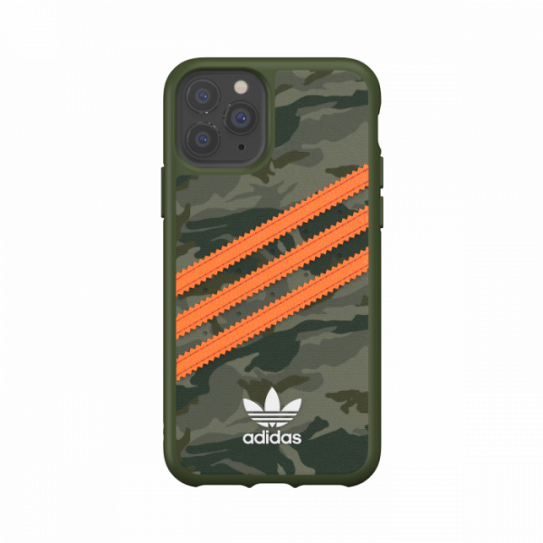 Adidas 3-Stripes Snap Case Camo for iPhone 12/12 Pro (Green/Orange)