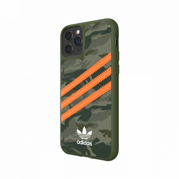 Adidas 3-Stripes Snap Case Camo for iPhone 12/12 Pro (Green/Orange)