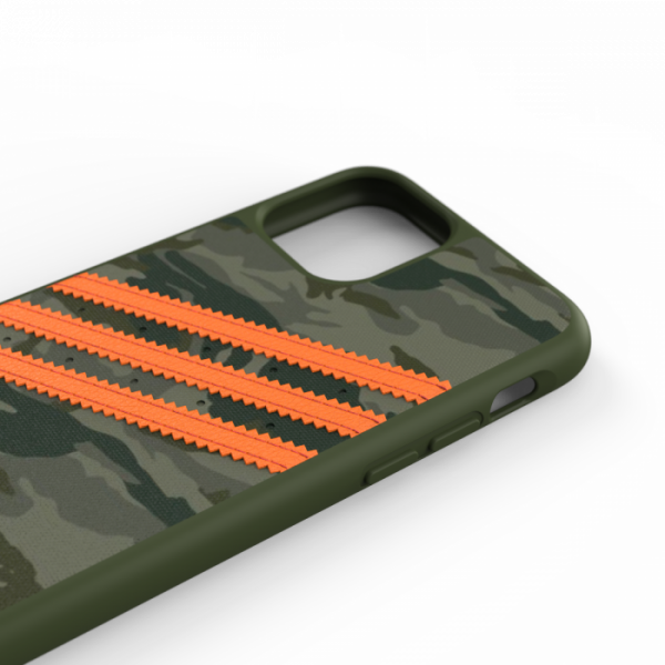 Adidas 3-Stripes Snap Case Camo for iPhone 12/12 Pro (Green/Orange)