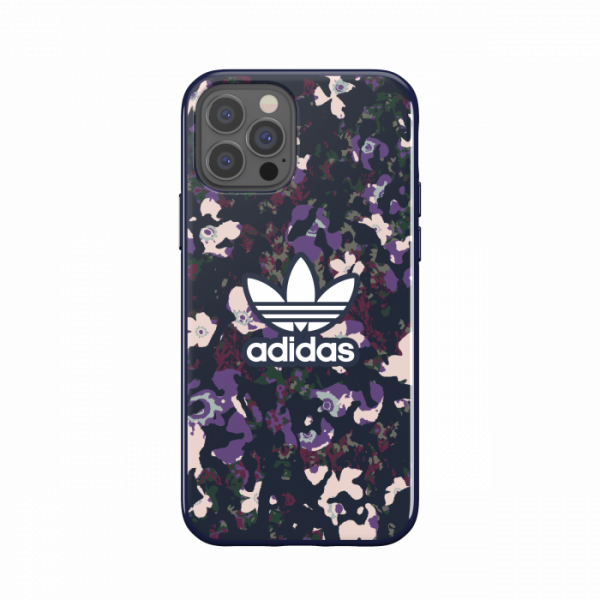 Adidas Floral Snap Case for iPhone 12/12 Pro (Purple)