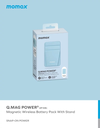 Momax Magnetic Wireless Powerbank with Stand 5000mAh (Blue)