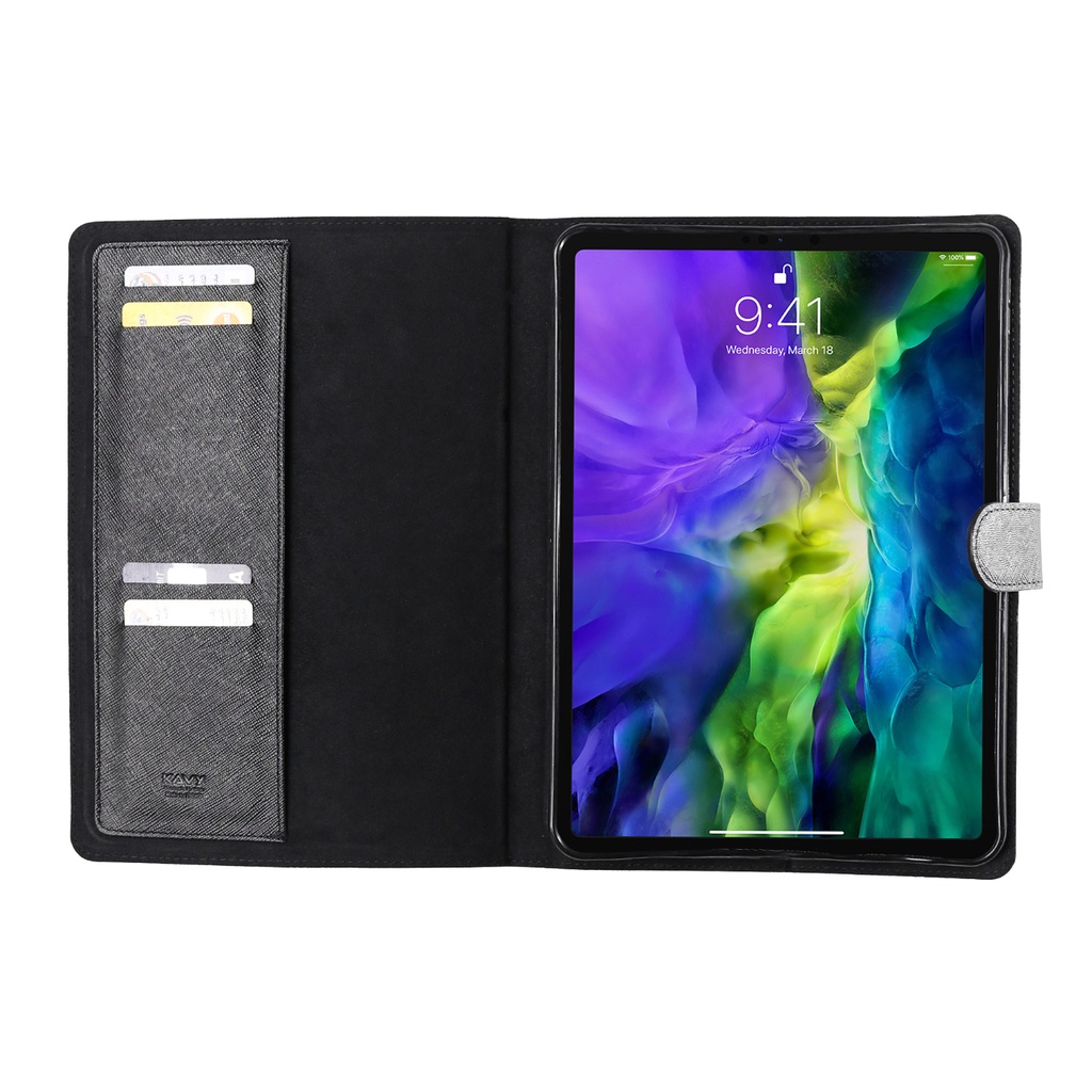 Kavy Leather Case for iPad Pro 11 (Black)