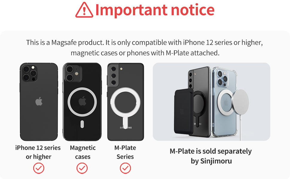 Sinjimuro M-BGrip 3in1 Magnetic Wallet (Black)