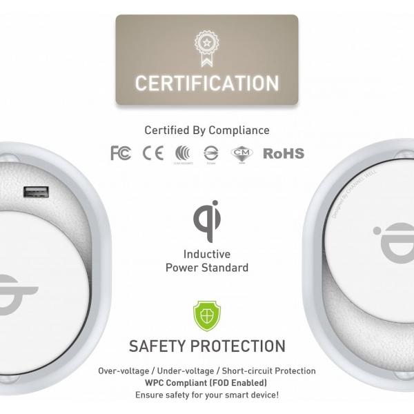 Channel Well Advanced Built-in Wireless Charger (Silver)